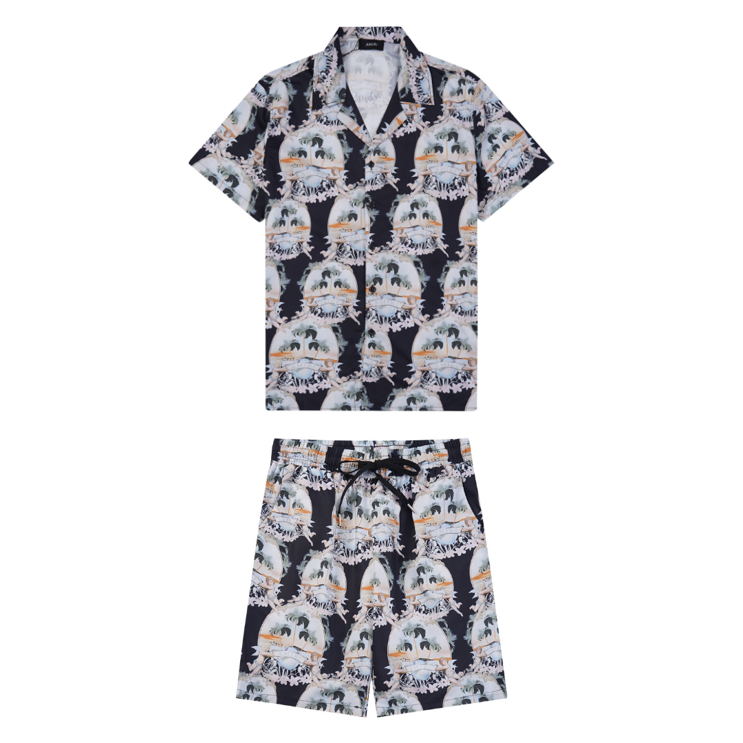 Amr Monogram Short Set