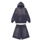 Denim Trs Purple Set