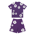 Denim Trs Purple Short set