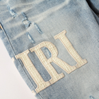 Amr White Patch Jeans