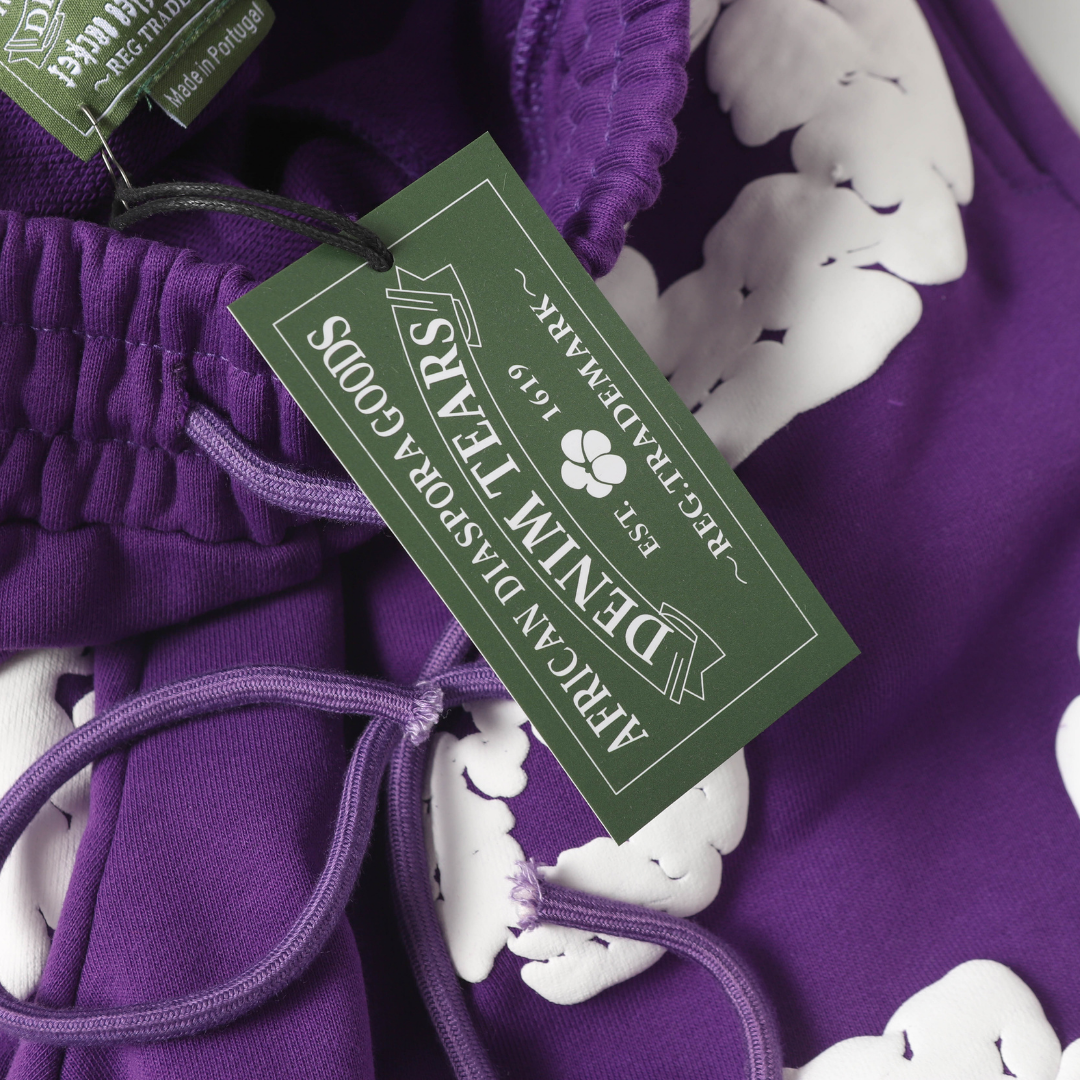 Denim Trs Purple Short set