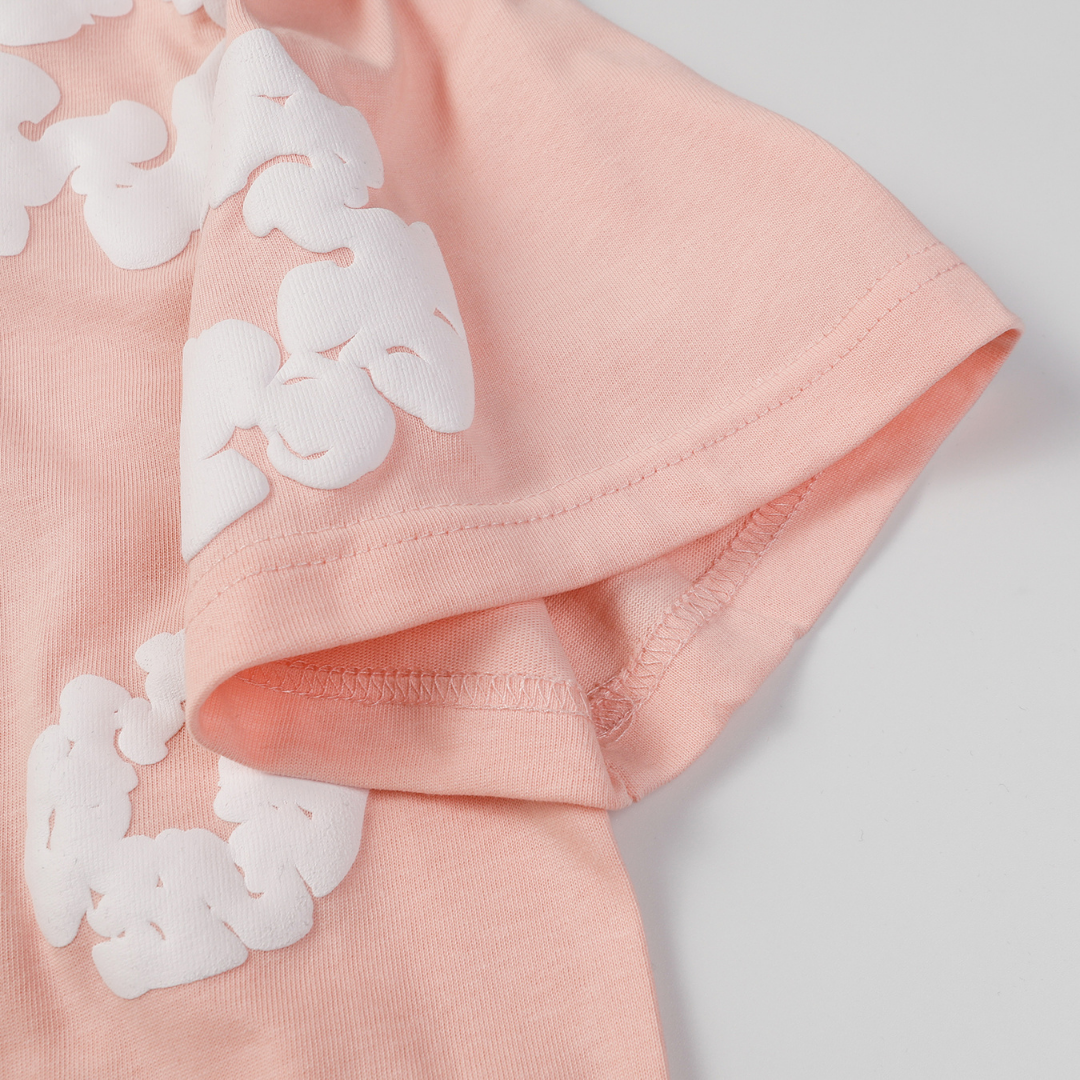 Denim Trs Pink Short set