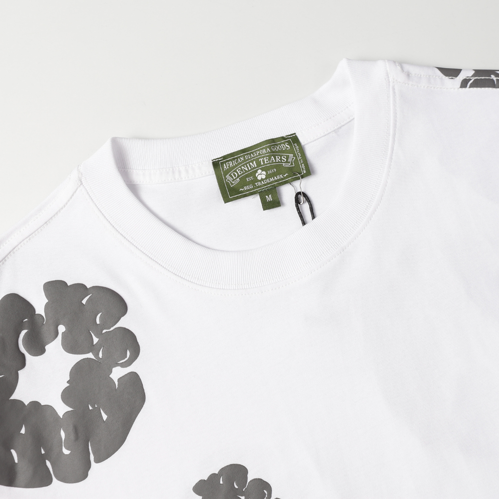 Denim Trs White Grey Short set