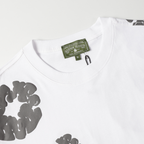 Denim Trs White Grey Short set