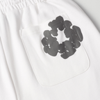 Denim Trs White Grey Short set