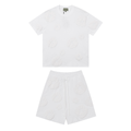 Denim Trs Triple White Short set