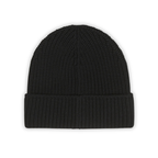 Goose Black Ribbed Beanie