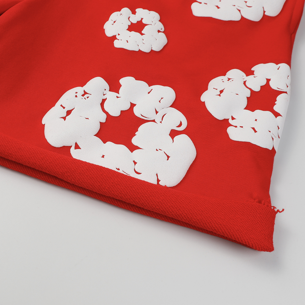 Denim Trs Red Short set