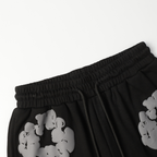 Denim Trs Black Grey Short set