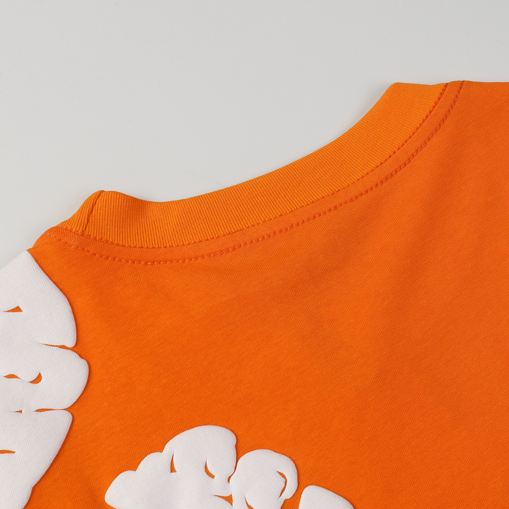 Denim Trs Orange Short set