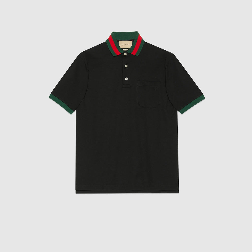 Cotton piqué polo shirt