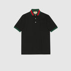 Cotton piqué polo shirt