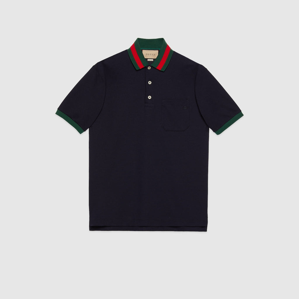 Cotton piqué polo shirt
