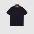 Cotton piqué polo shirt