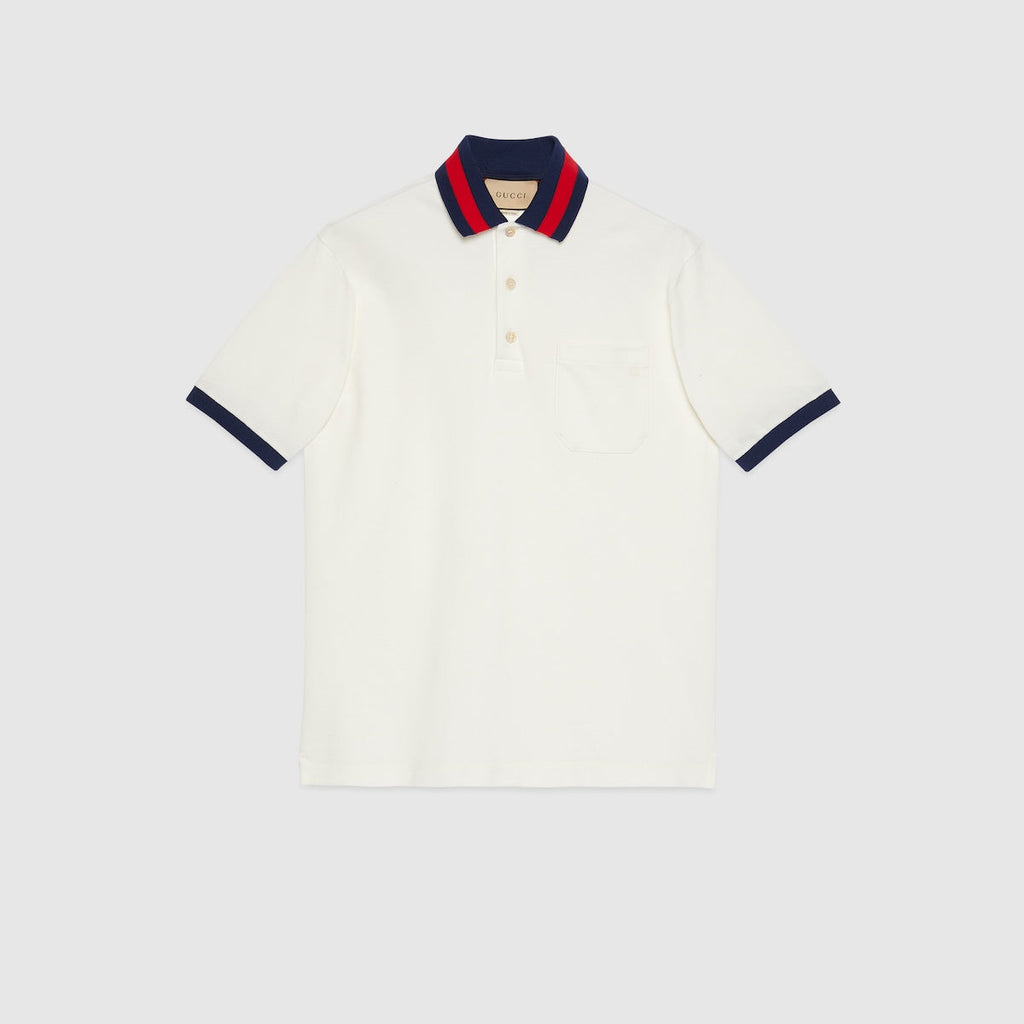 Cotton piqué polo shirt