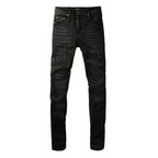 Amr Triple Black Logo Jeans