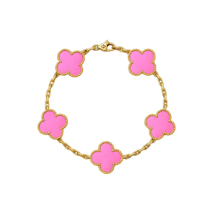 'Cleef' Clover Bracelet - Mulitcolour