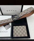 'GG' Gürtel und Portmonee